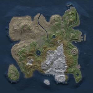 Thumbnail Rust Map: Procedural Map, Size: 3000, Seed: 131231, 9 Monuments