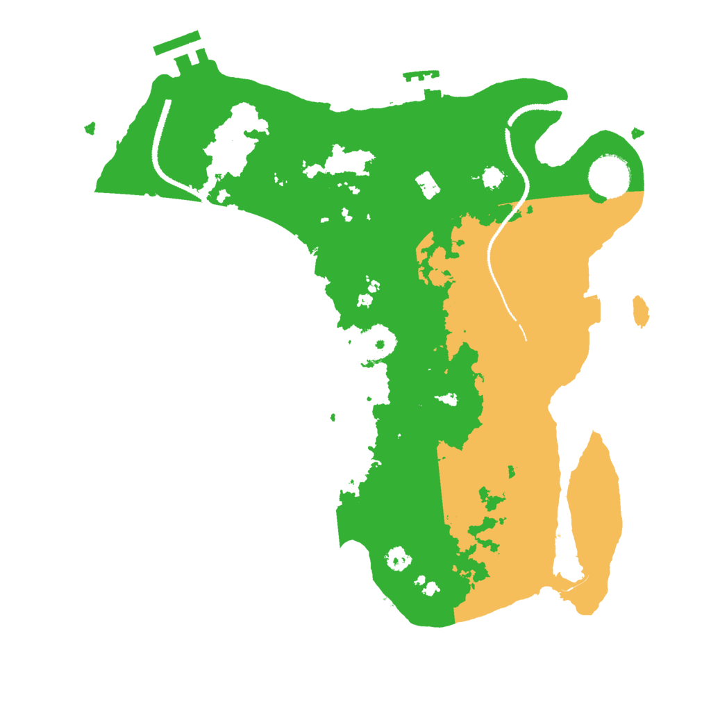 Biome Rust Map: Procedural Map, Size: 3000, Seed: 240268540