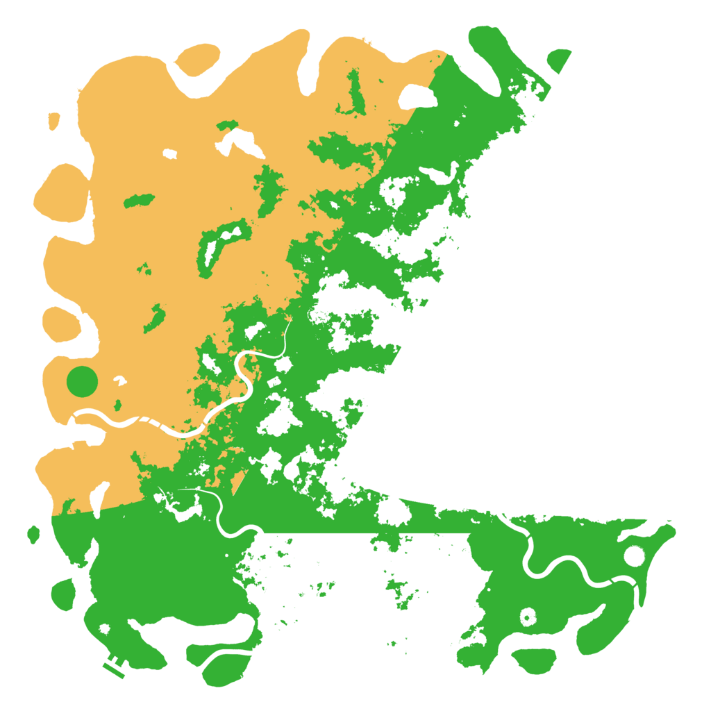 Biome Rust Map: Procedural Map, Size: 6000, Seed: 651684841