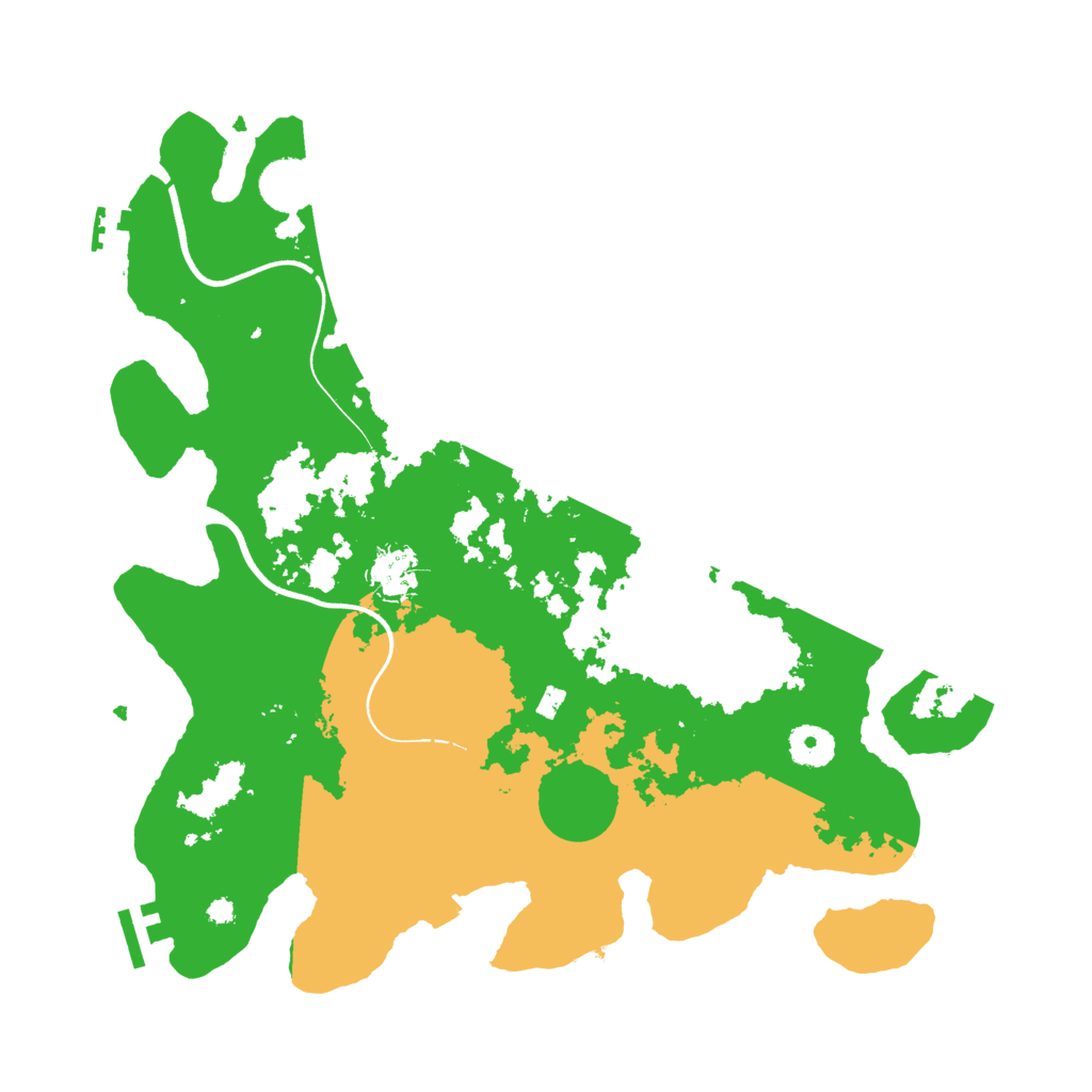 Biome Rust Map: Procedural Map, Size: 3700, Seed: 777