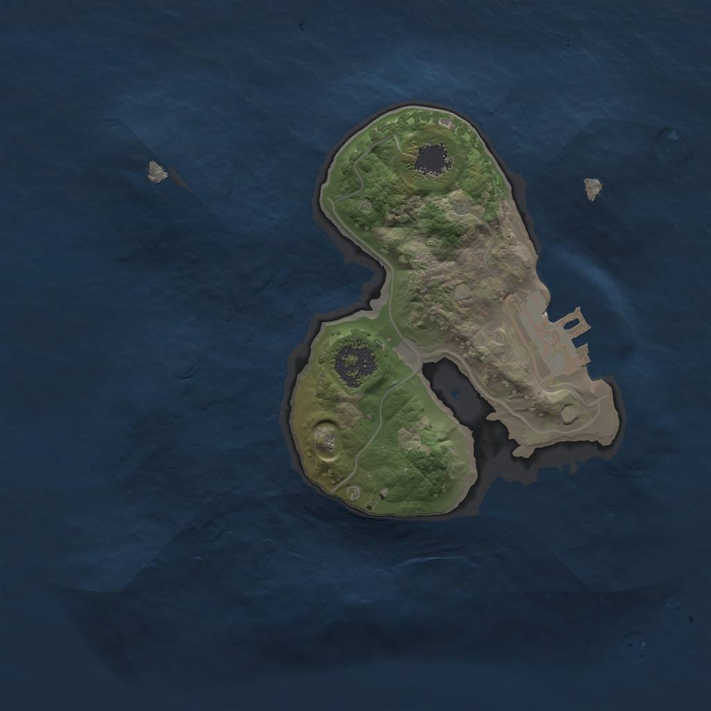 Rust Map: Procedural Map, Size: 1750, Seed: 910, 6 Monuments