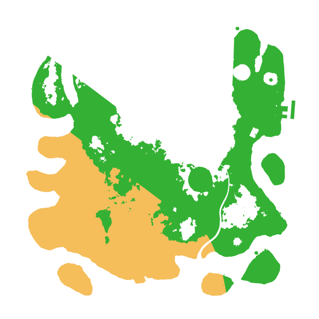 Biome Rust Map: Procedural Map, Size: 3500, Seed: 346686146