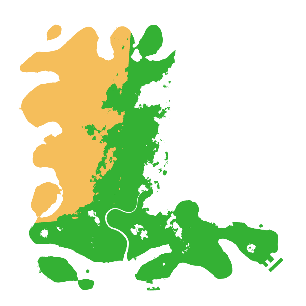 Biome Rust Map: Procedural Map, Size: 3500, Seed: 1000809