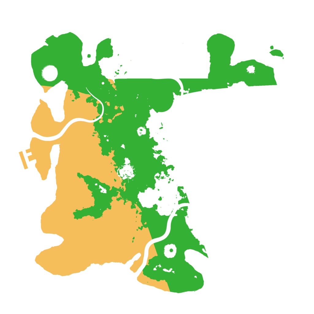 Biome Rust Map: Procedural Map, Size: 3500, Seed: 122143