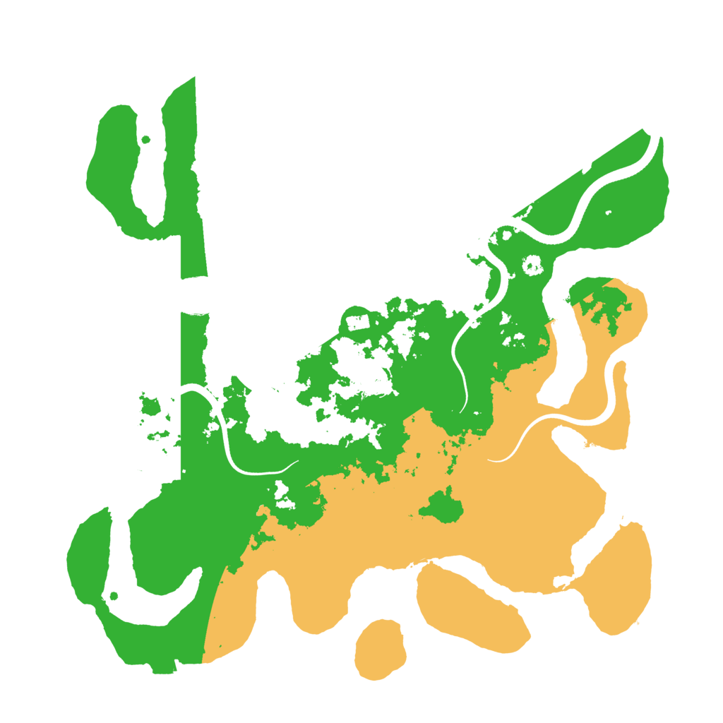 Biome Rust Map: Procedural Map, Size: 3500, Seed: 4121247