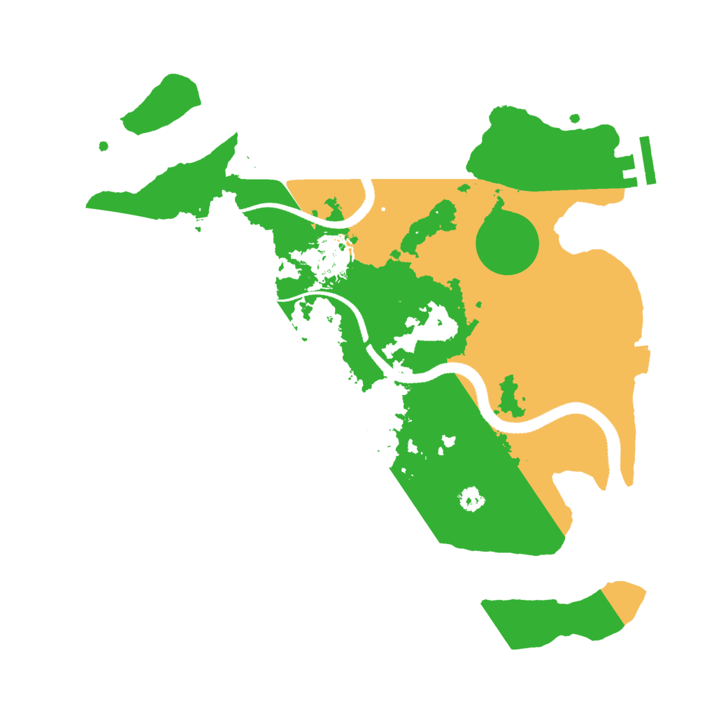Biome Rust Map: Procedural Map, Size: 3000, Seed: 1624966