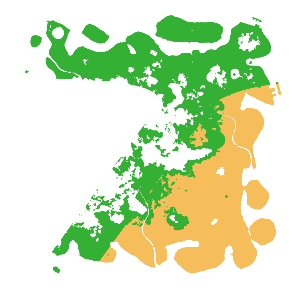 Biome Rust Map: Procedural Map, Size: 4500, Seed: 747810695