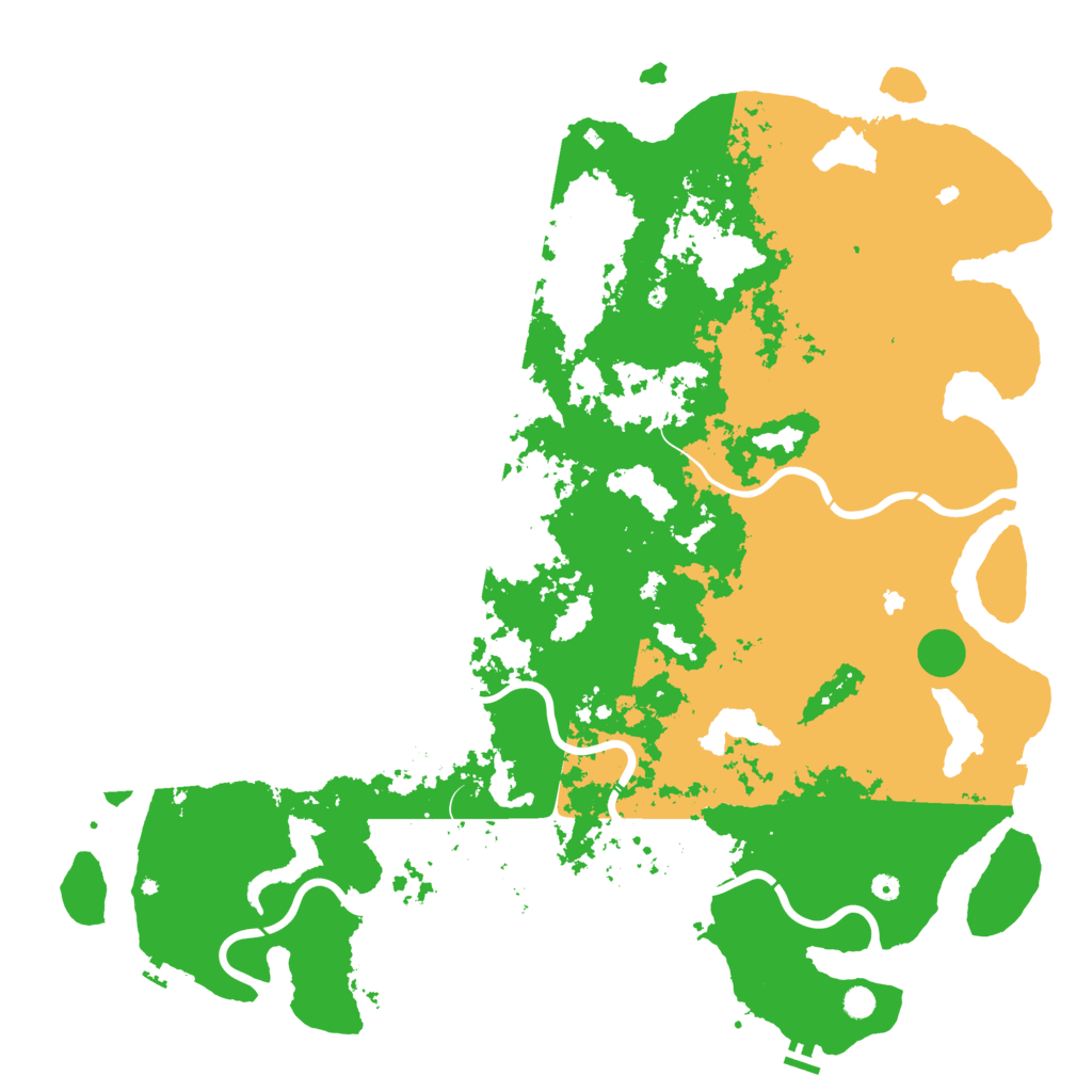 Biome Rust Map: Procedural Map, Size: 6000, Seed: 87424765