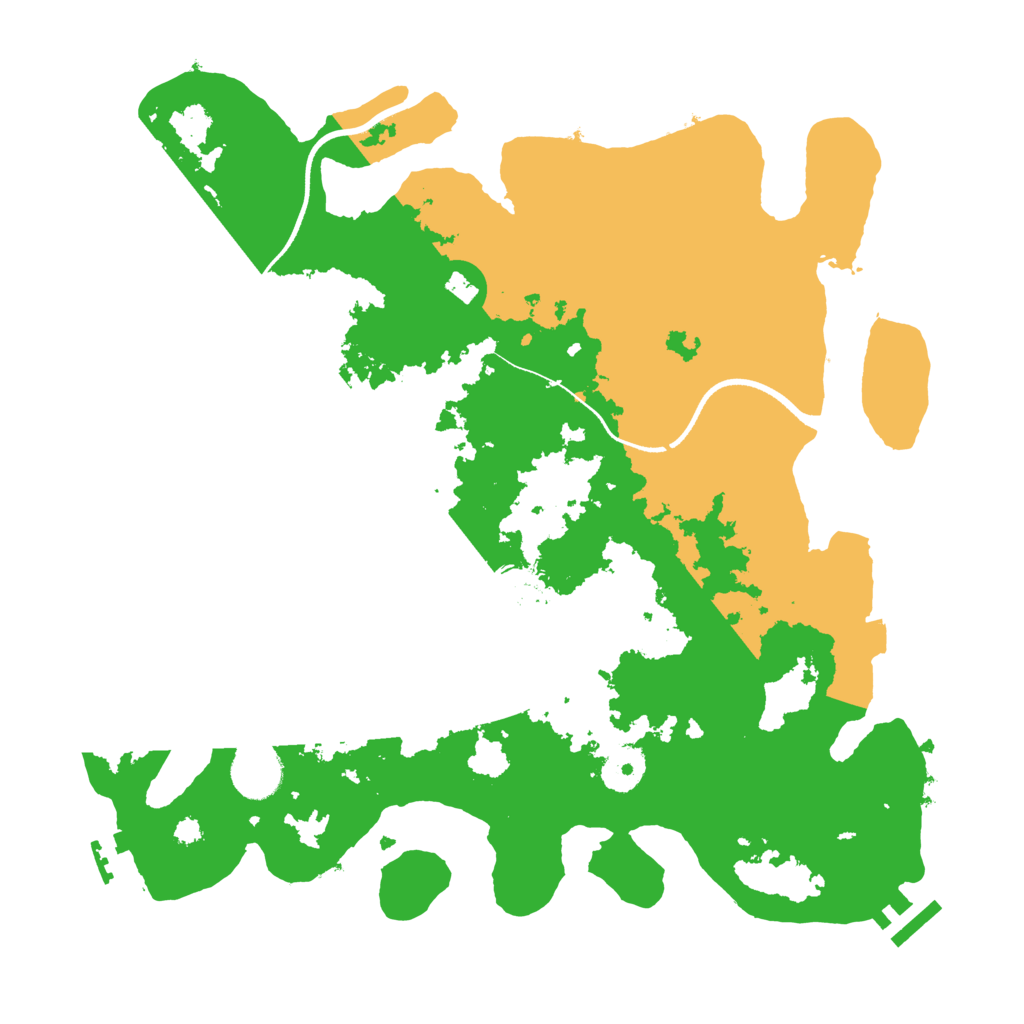 Biome Rust Map: Procedural Map, Size: 3500, Seed: 7482275