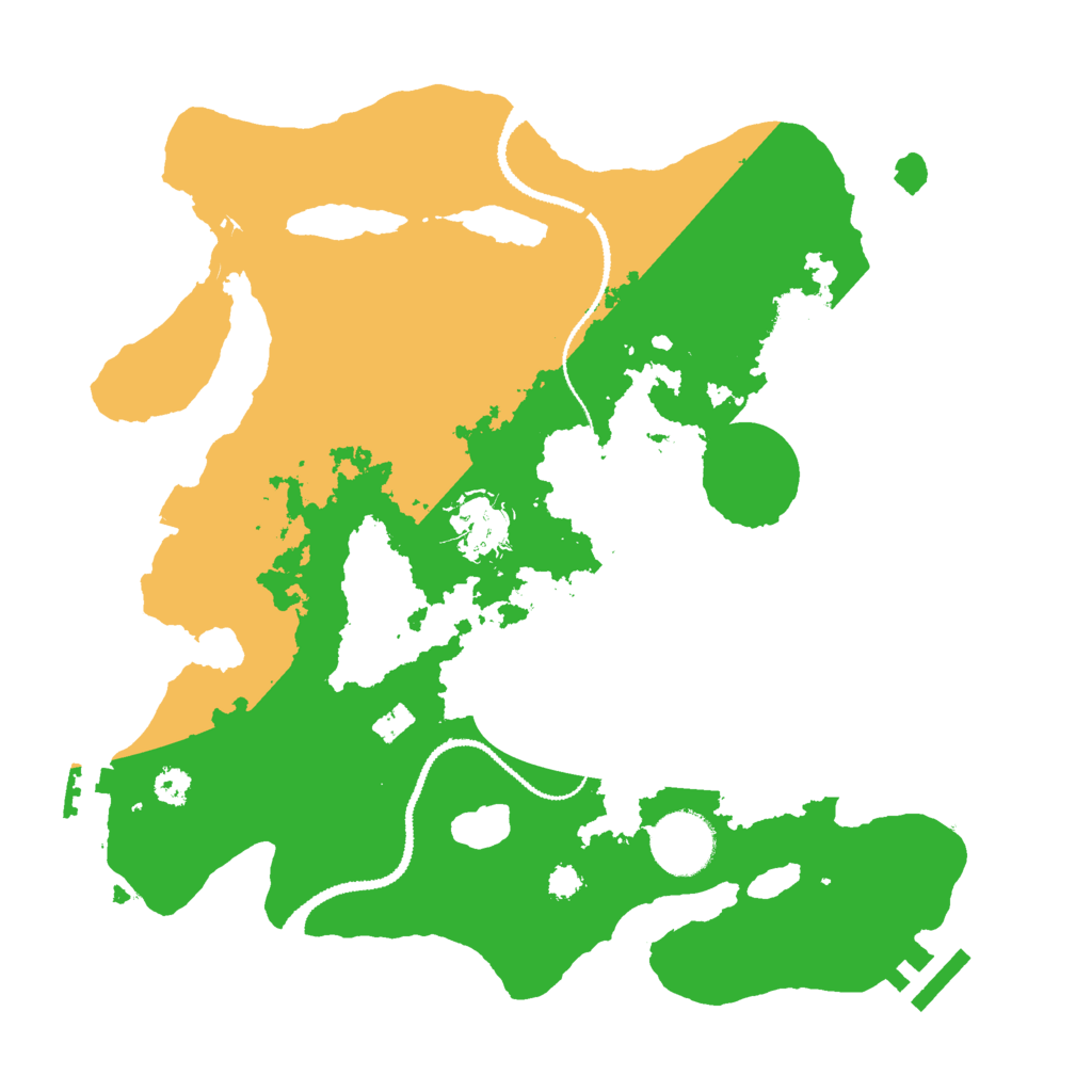 Biome Rust Map: Procedural Map, Size: 3000, Seed: 1246556618