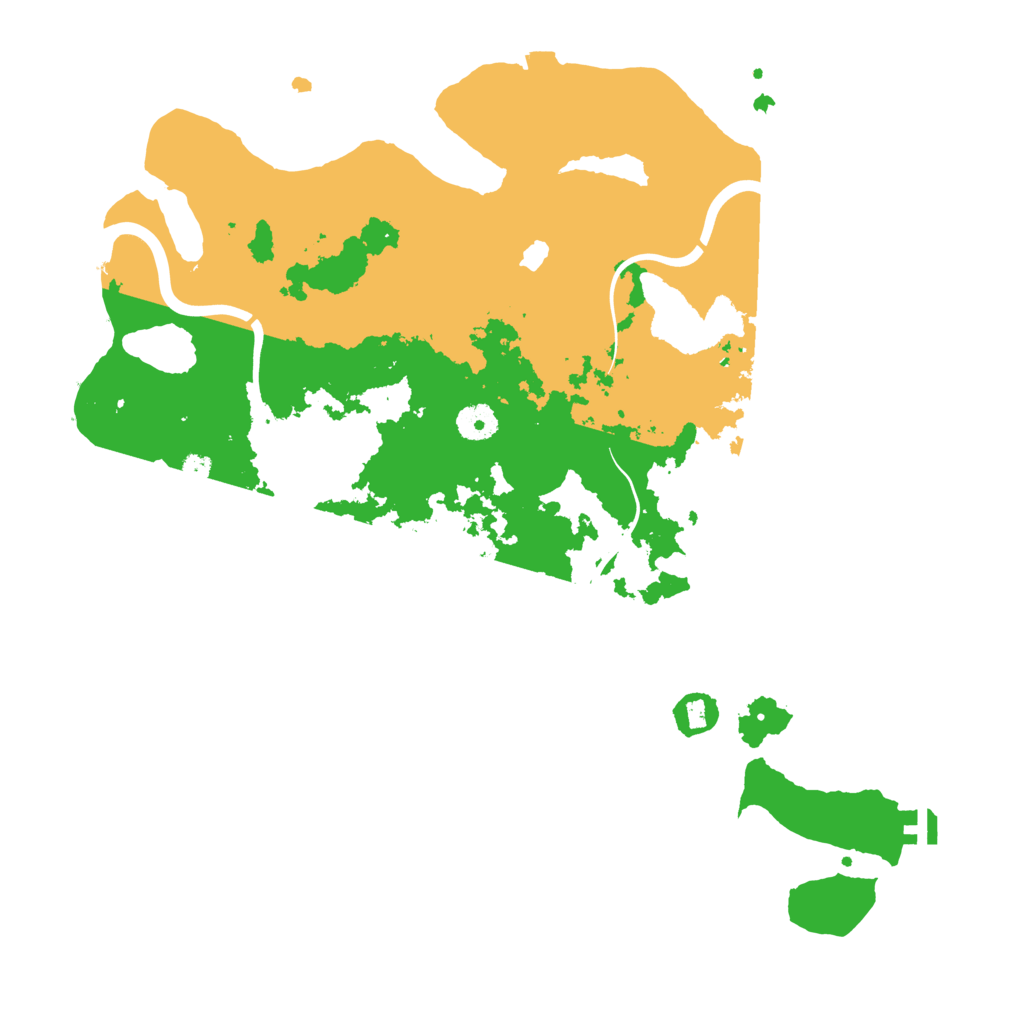 Biome Rust Map: Procedural Map, Size: 4000, Seed: 491592