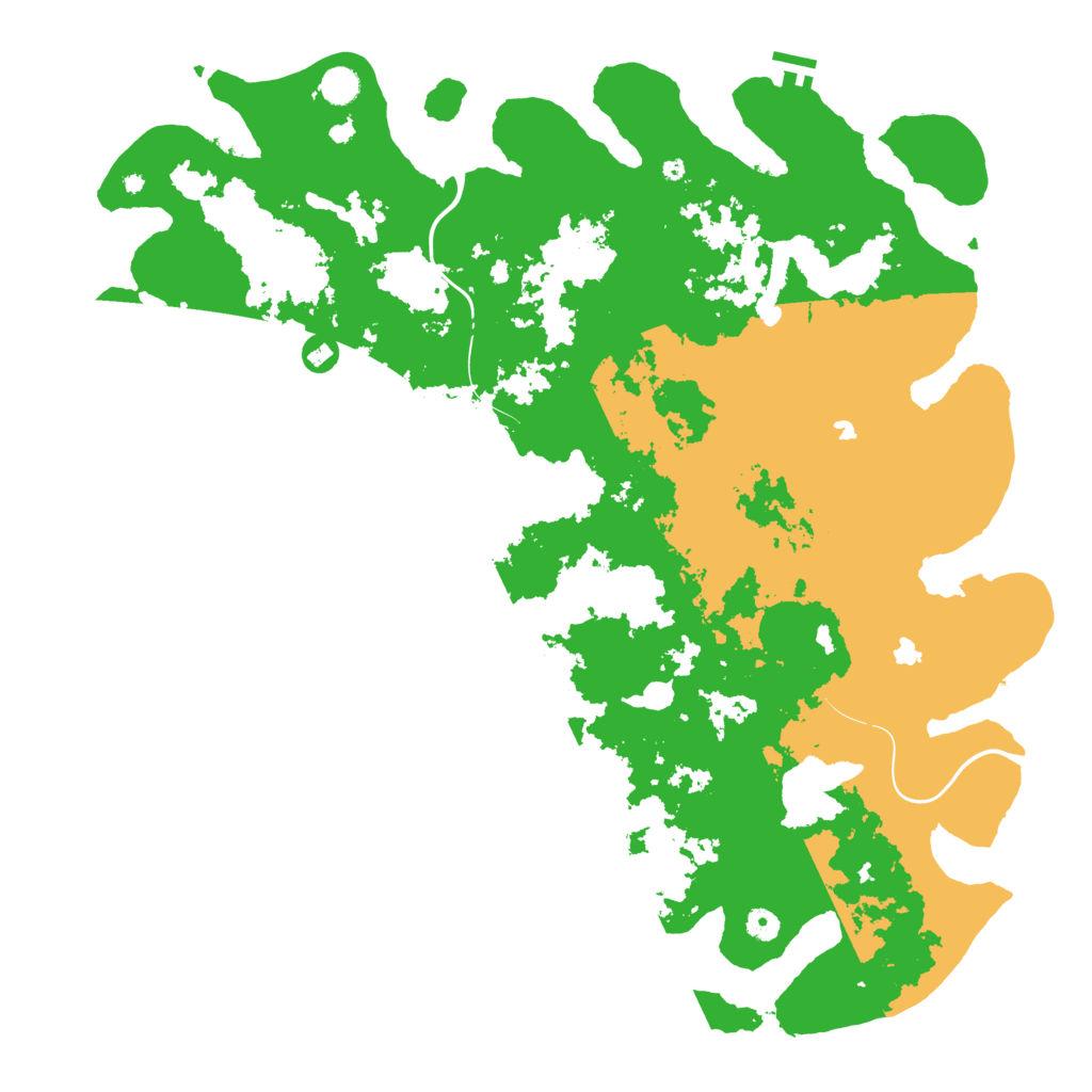 Biome Rust Map: Procedural Map, Size: 5000, Seed: 21521802
