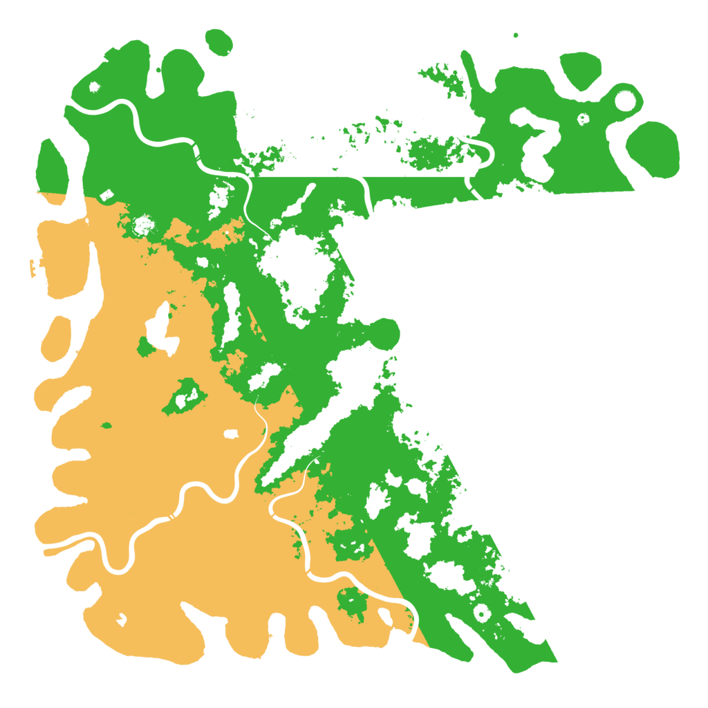 Biome Rust Map: Procedural Map, Size: 6000, Seed: 500052