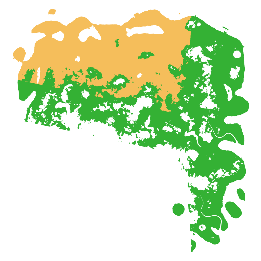 Biome Rust Map: Procedural Map, Size: 6000, Seed: 510246595