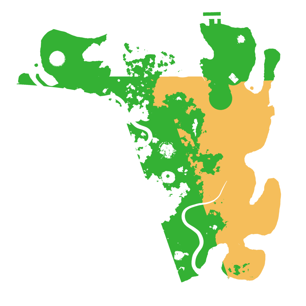 Biome Rust Map: Procedural Map, Size: 3500, Seed: 58269416