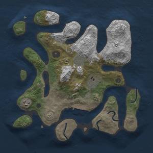 Thumbnail Rust Map: Procedural Map, Size: 3000, Seed: 12312, 11 Monuments