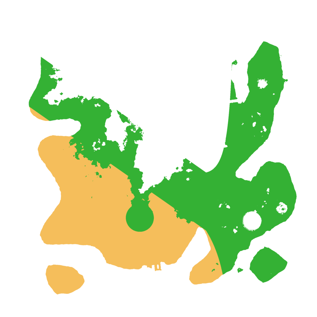 Biome Rust Map: Procedural Map, Size: 3000, Seed: 1517059469