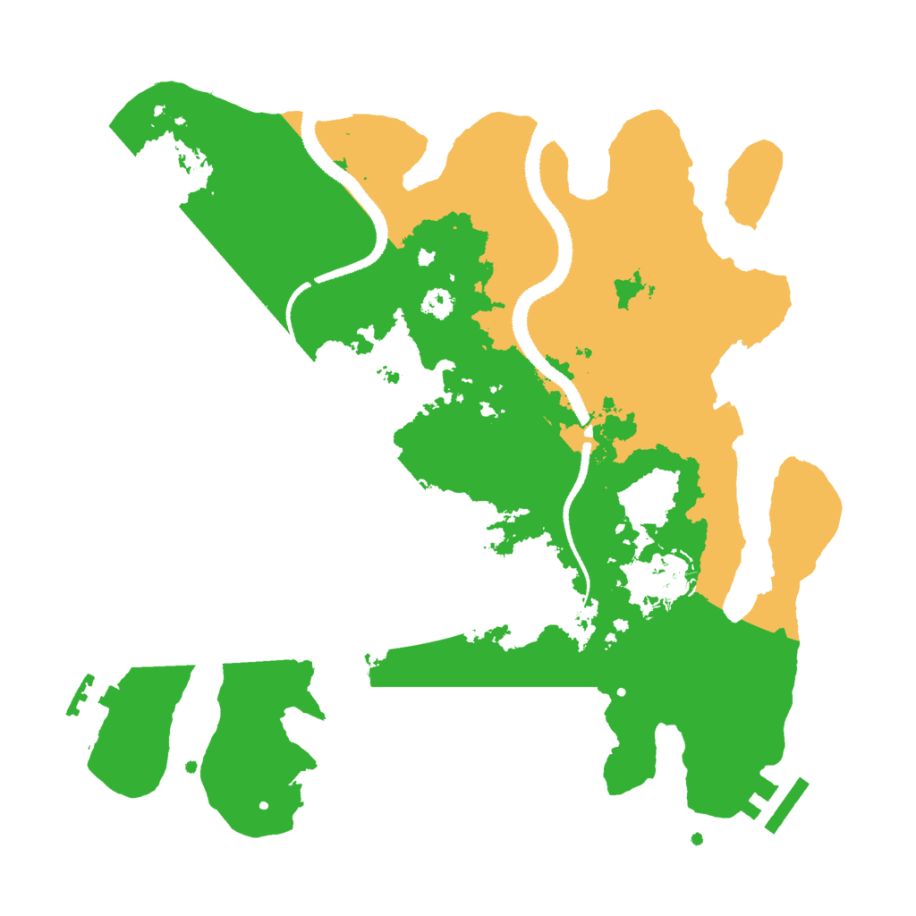 Biome Rust Map: Procedural Map, Size: 3000, Seed: 13721