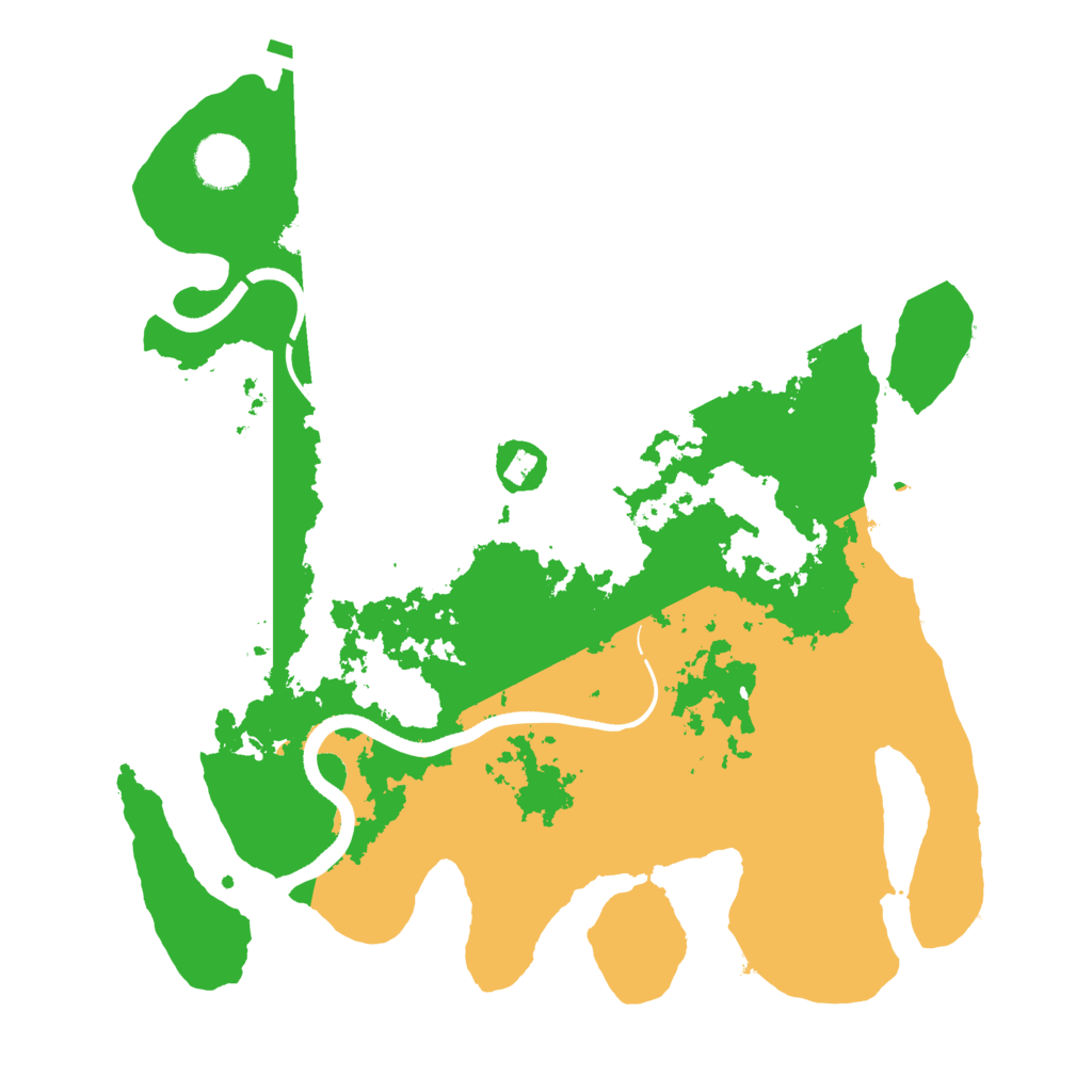 Biome Rust Map: Procedural Map, Size: 3500, Seed: 564225