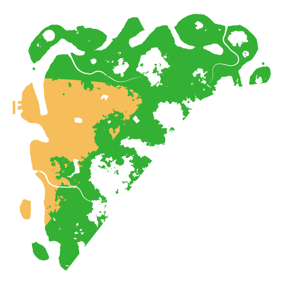 Biome Rust Map: Procedural Map, Size: 4500, Seed: 392008405