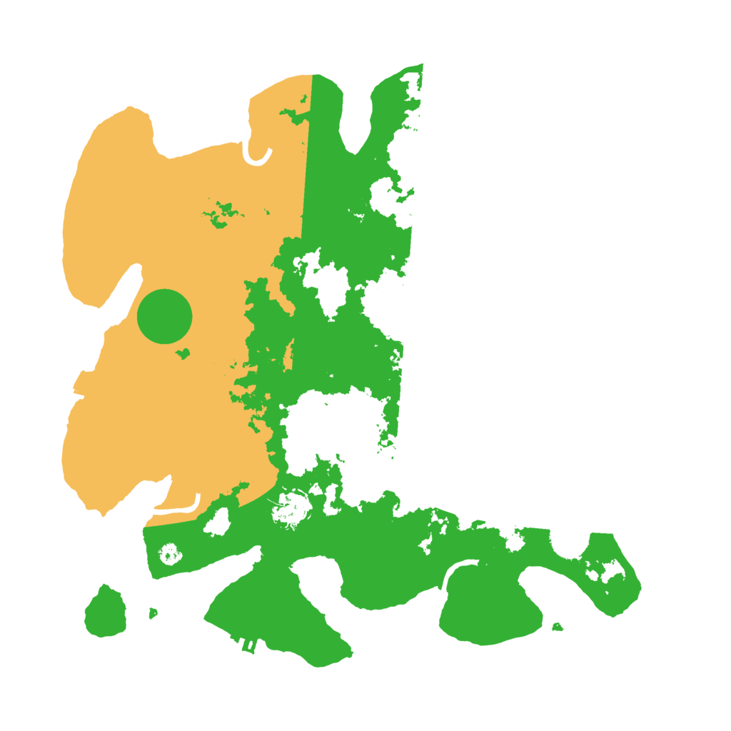 Biome Rust Map: Procedural Map, Size: 3500, Seed: 12121