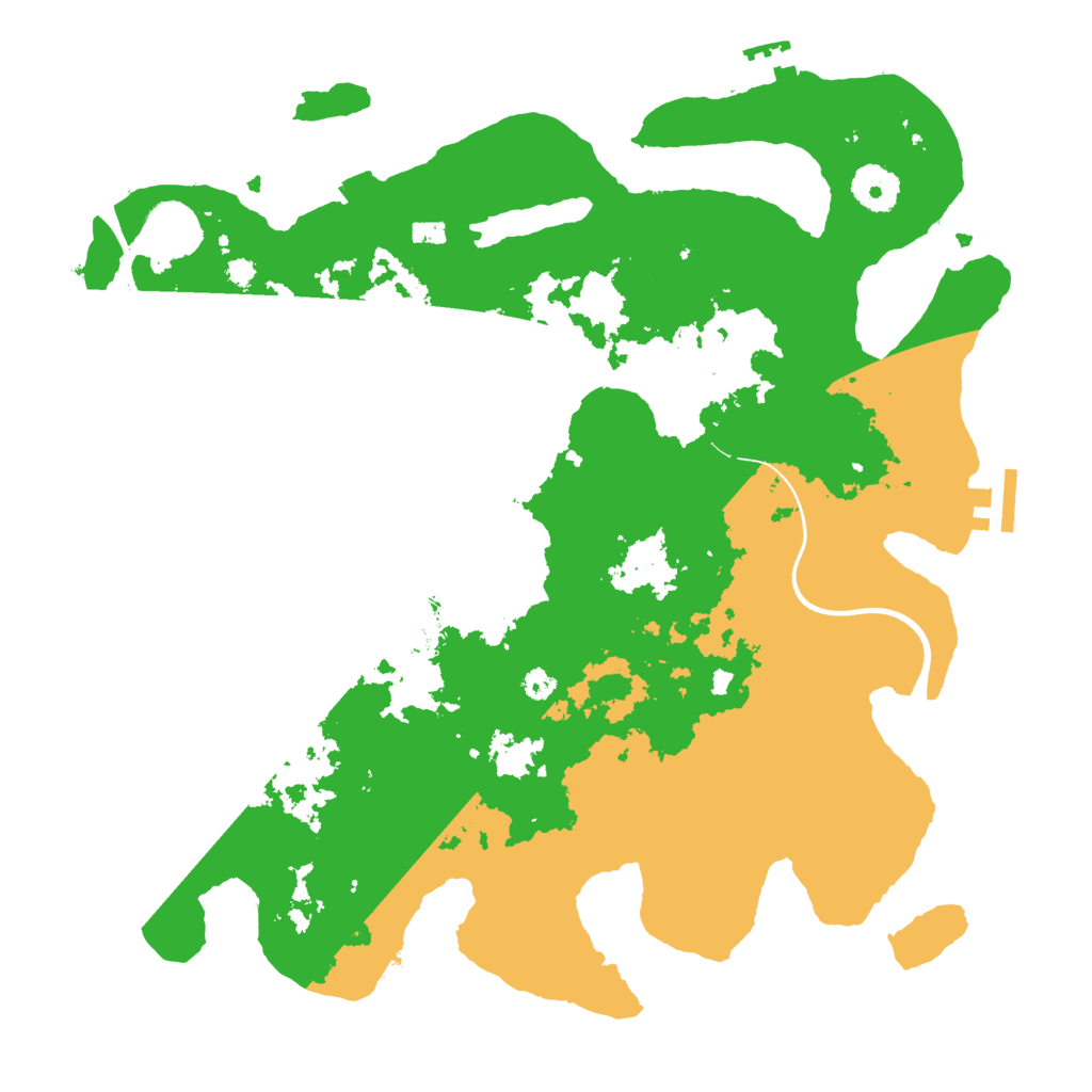 Biome Rust Map: Procedural Map, Size: 3500, Seed: 2101239192