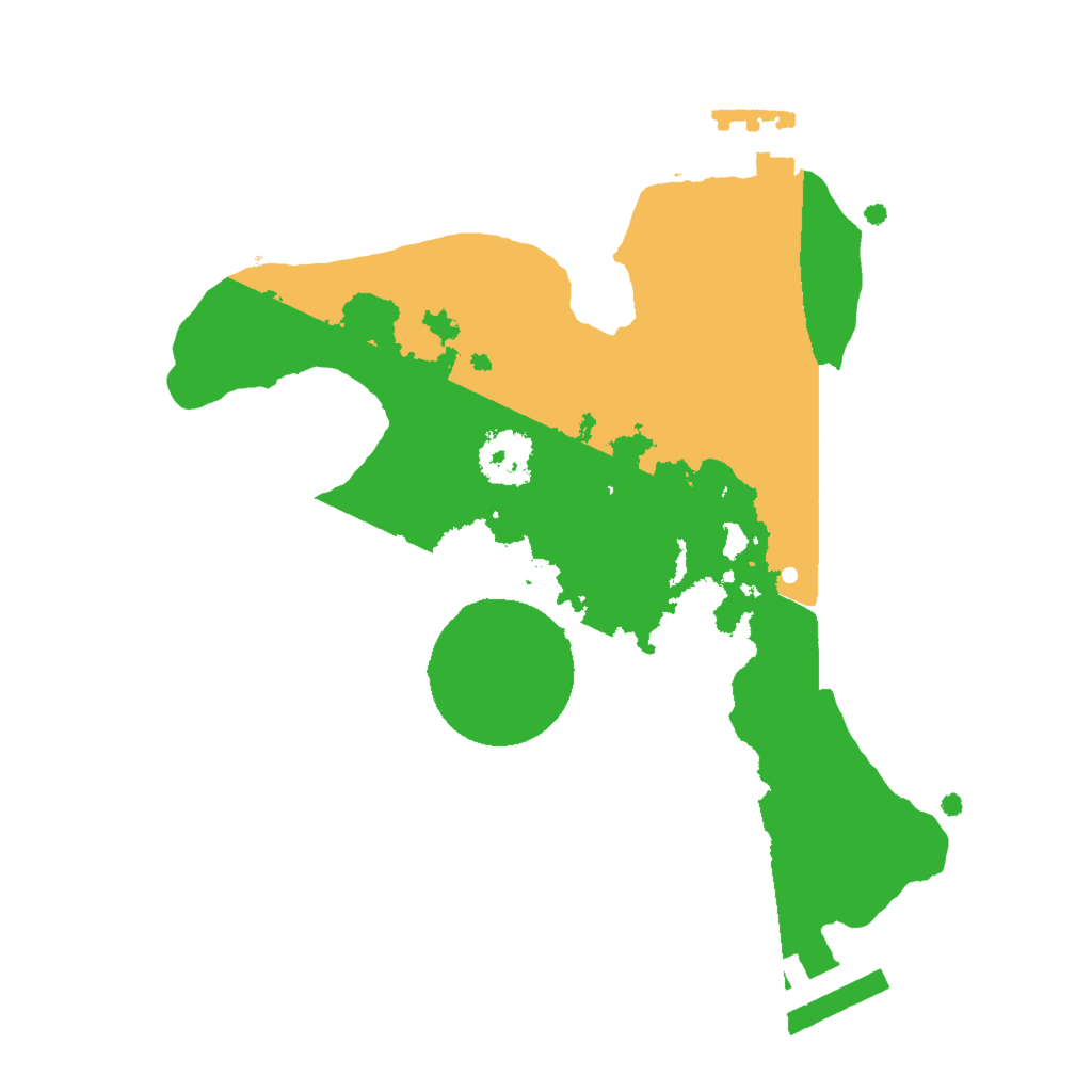 Biome Rust Map: Procedural Map, Size: 2000, Seed: 389384118