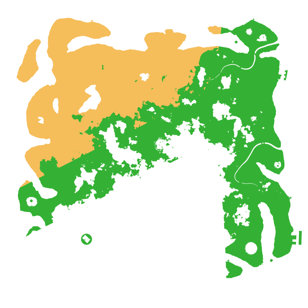 Biome Rust Map: Procedural Map, Size: 4500, Seed: 4856974