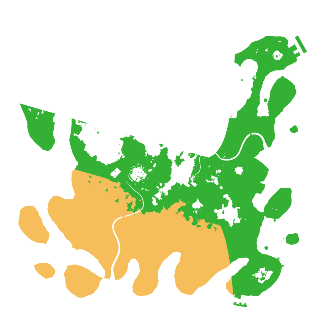 Biome Rust Map: Procedural Map, Size: 3500, Seed: 1484073266