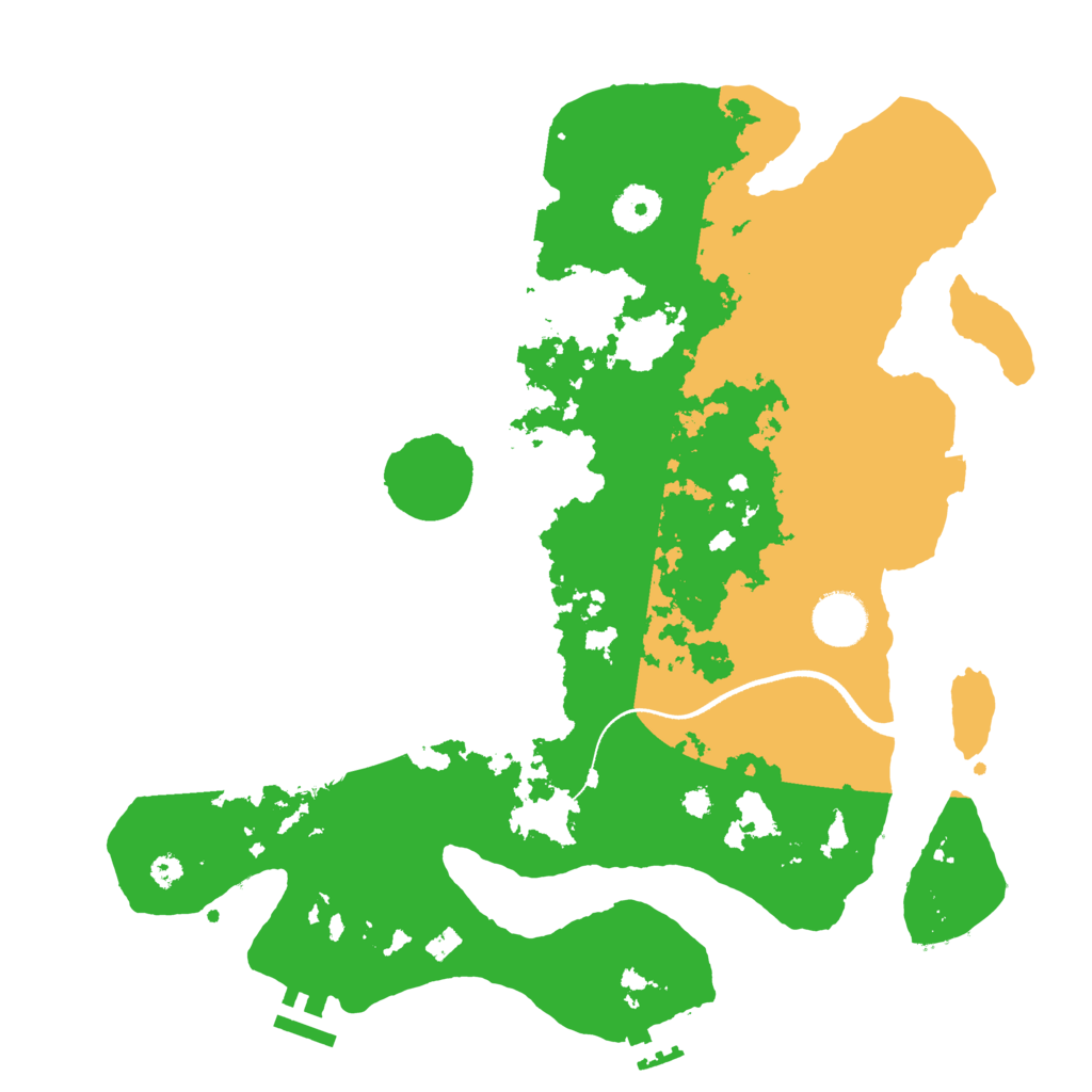 Biome Rust Map: Procedural Map, Size: 3500, Seed: 1109567365