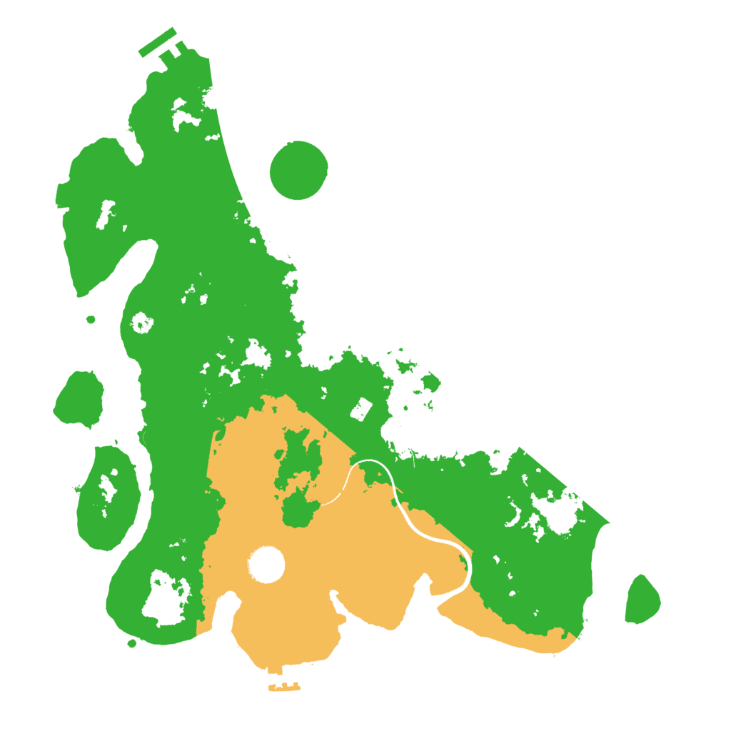 Biome Rust Map: Procedural Map, Size: 3500, Seed: 541326468