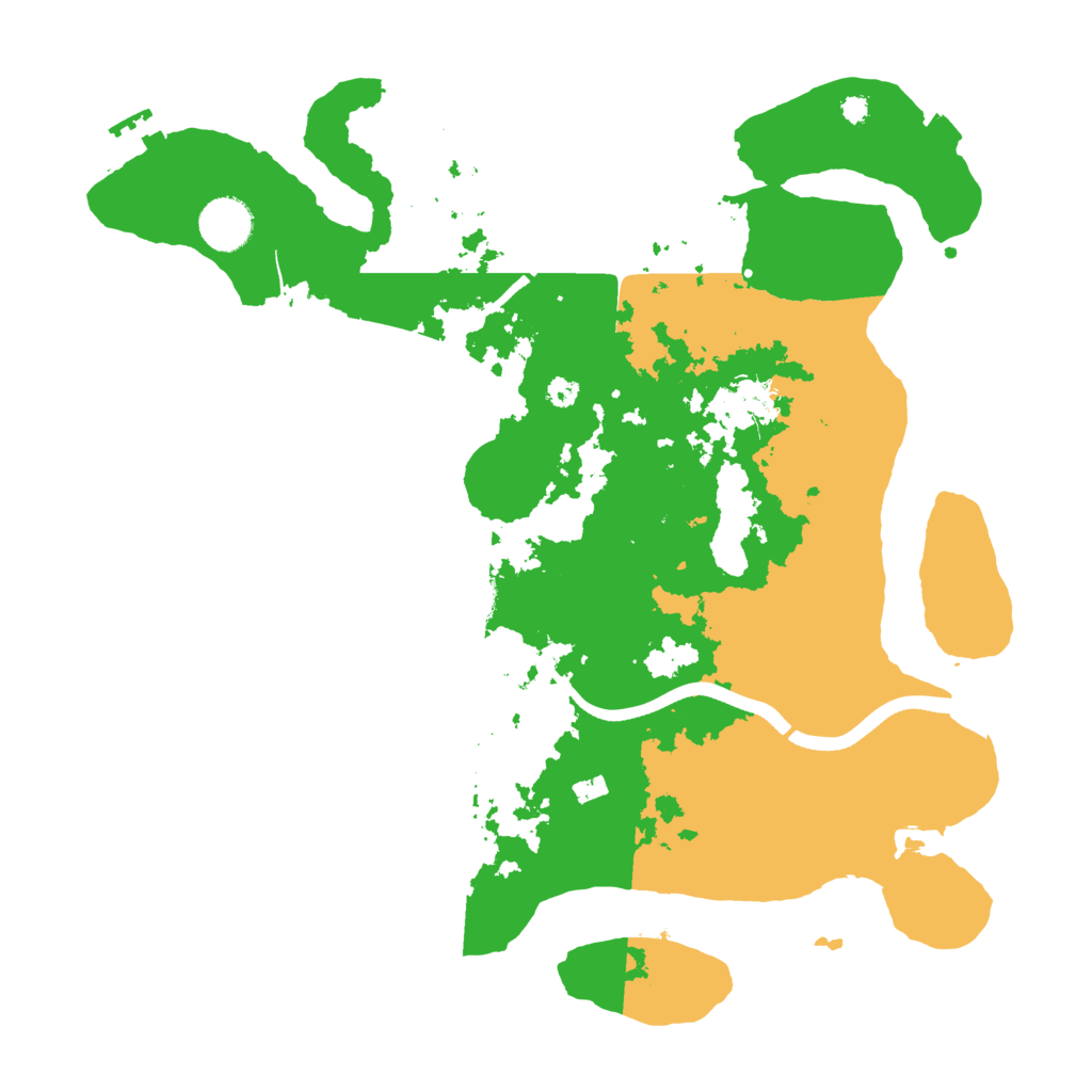 Biome Rust Map: Procedural Map, Size: 3600, Seed: 20209