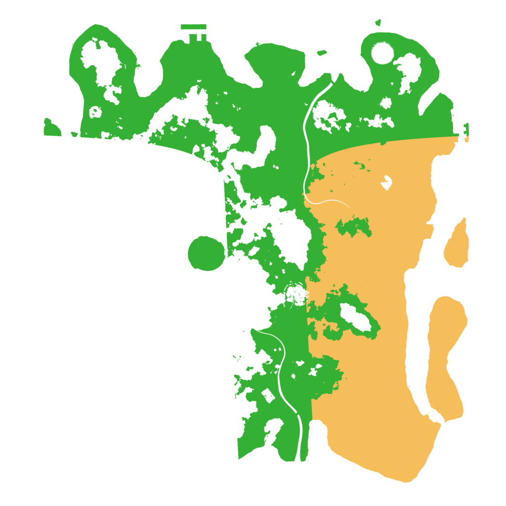 Biome Rust Map: Procedural Map, Size: 4000, Seed: 34621