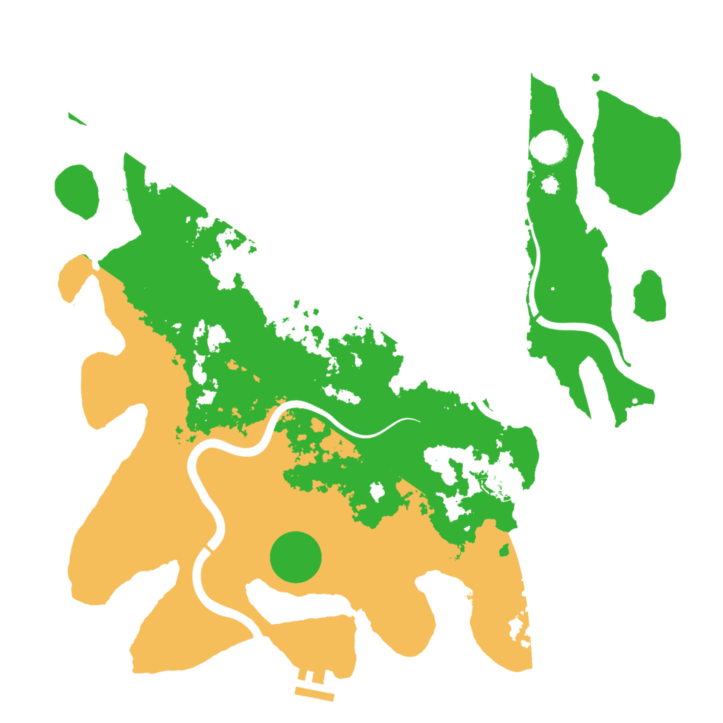 Biome Rust Map: Procedural Map, Size: 3700, Seed: 244224256