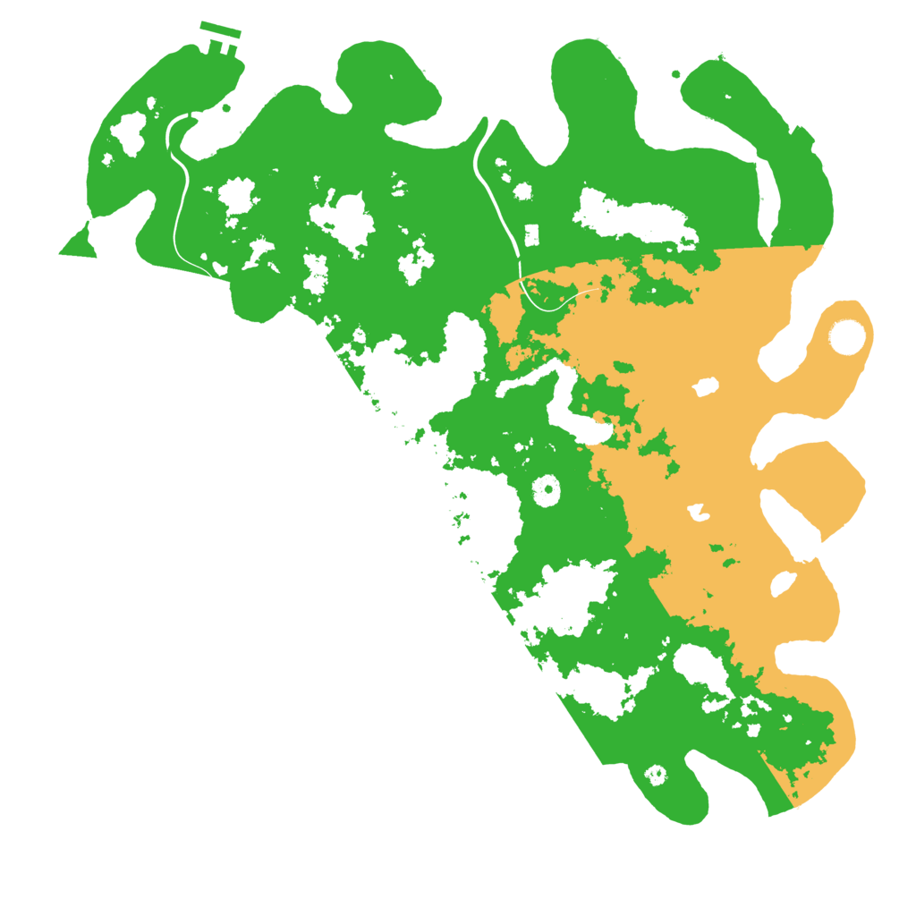 Biome Rust Map: Procedural Map, Size: 4500, Seed: 128235174