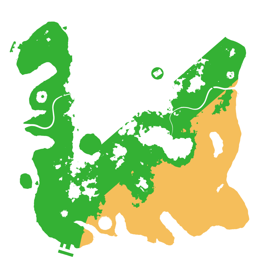 Biome Rust Map: Procedural Map, Size: 3500, Seed: 4104561