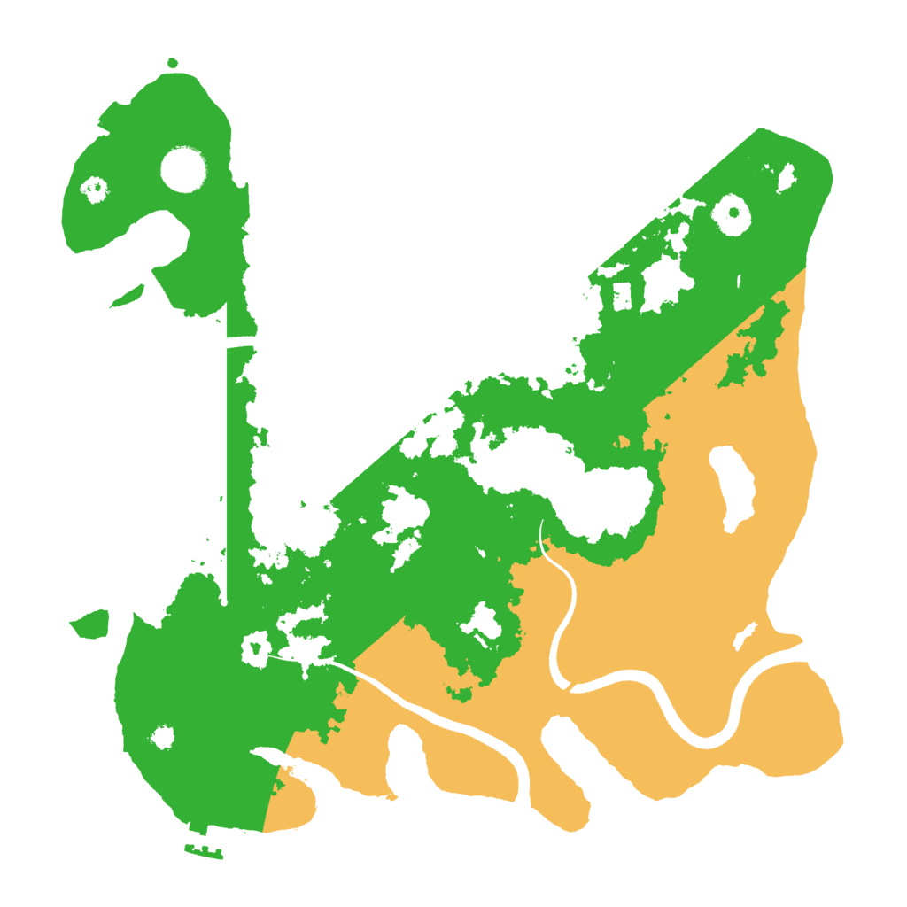 Biome Rust Map: Procedural Map, Size: 3500, Seed: 4104561