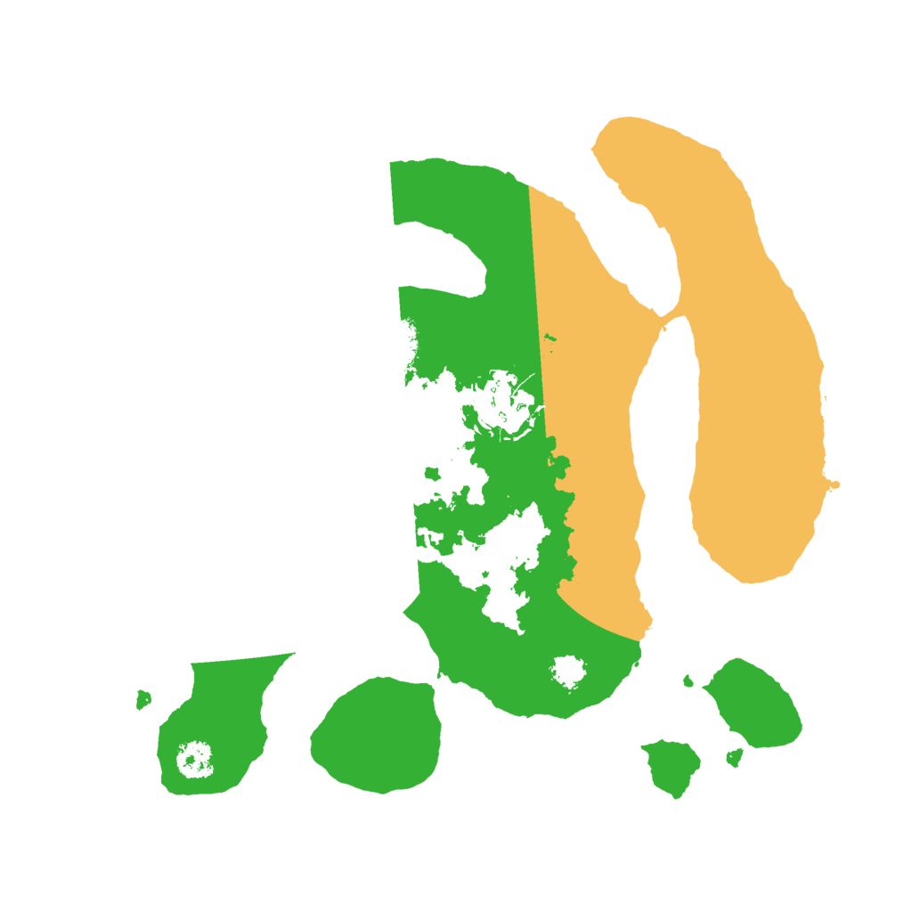 Biome Rust Map: Procedural Map, Size: 2500, Seed: 14766