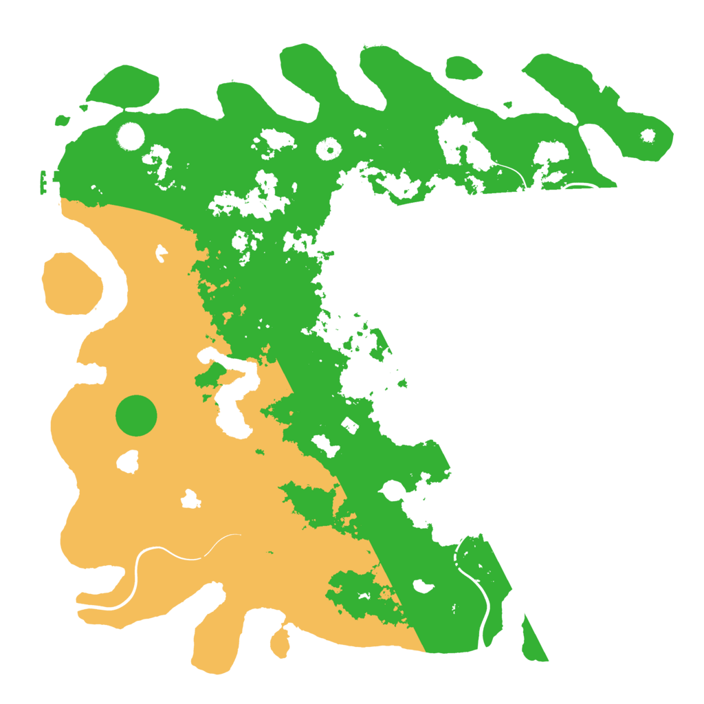Biome Rust Map: Procedural Map, Size: 4500, Seed: 998676