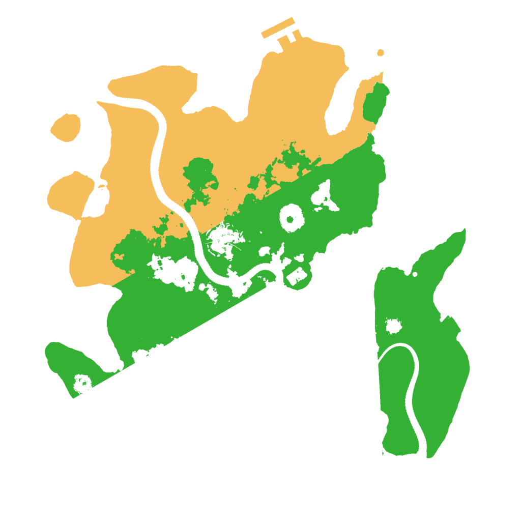 Biome Rust Map: Procedural Map, Size: 3000, Seed: 220665