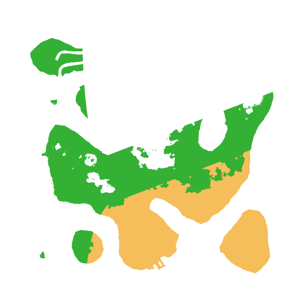 Biome Rust Map: Procedural Map, Size: 2500, Seed: 6546453