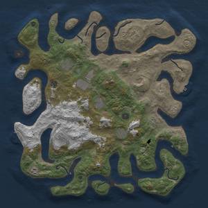 Thumbnail Rust Map: Procedural Map, Size: 4500, Seed: 420698008, 18 Monuments