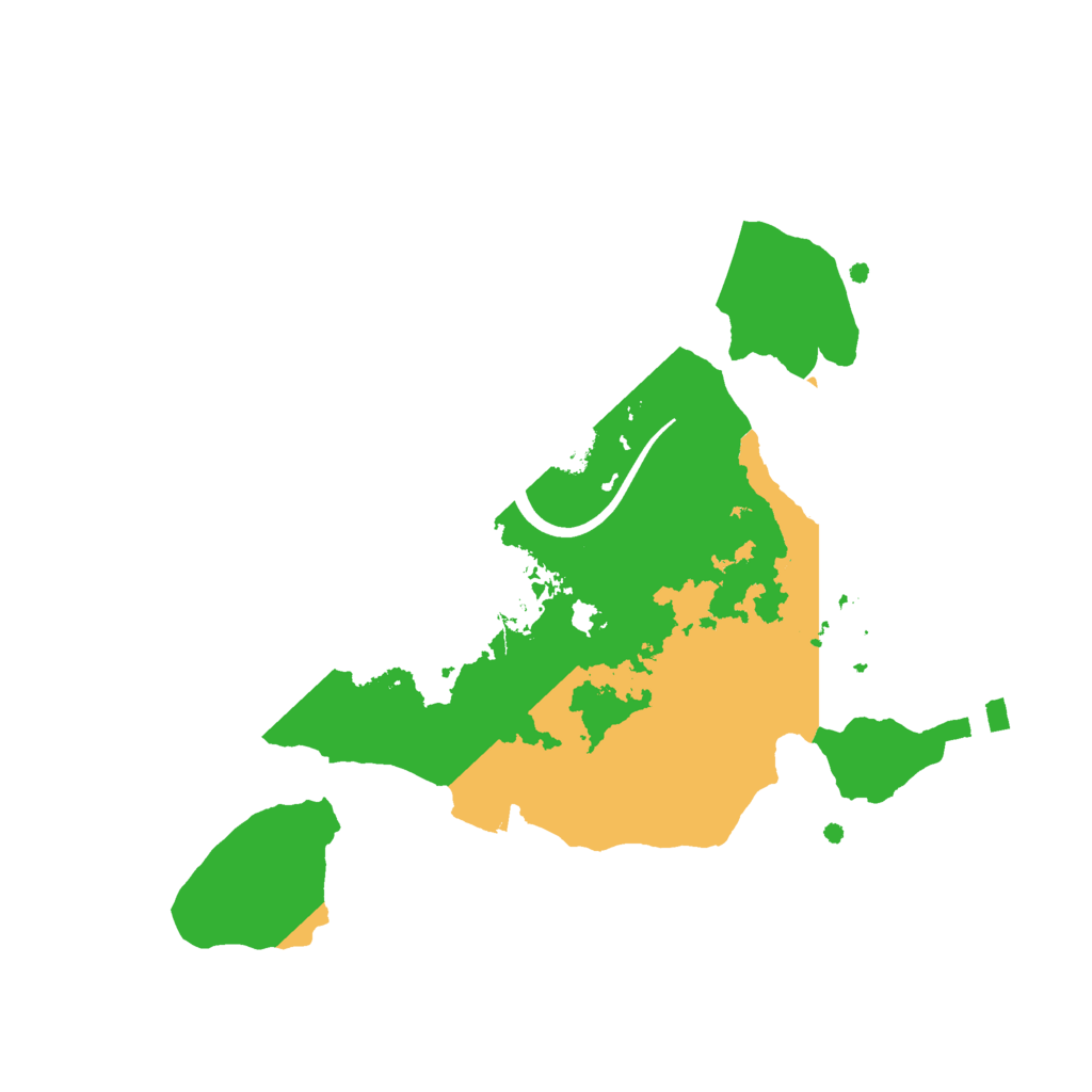 Biome Rust Map: Procedural Map, Size: 2200, Seed: 2095102377