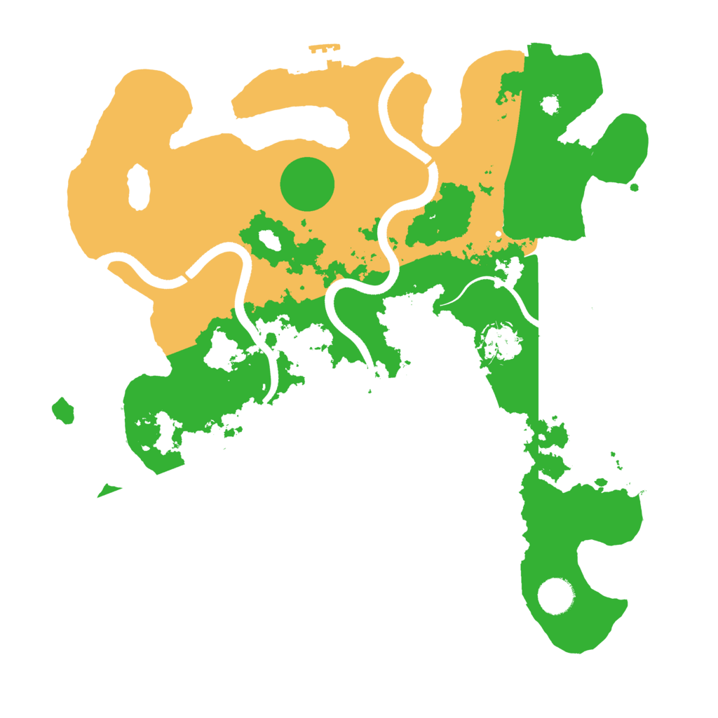 Biome Rust Map: Procedural Map, Size: 3500, Seed: 1105027627