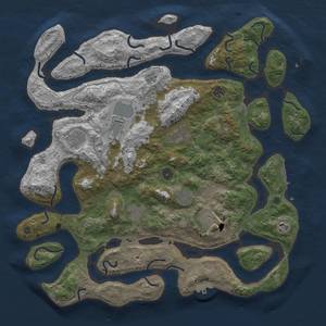 Thumbnail Rust Map: Procedural Map, Size: 4500, Seed: 5214877, 17 Monuments