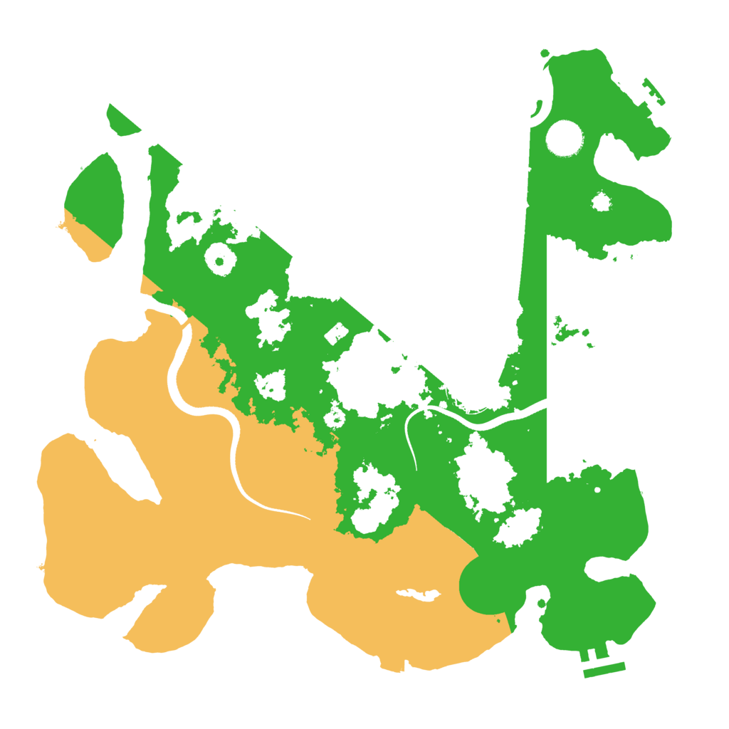 Biome Rust Map: Procedural Map, Size: 3500, Seed: 818590628