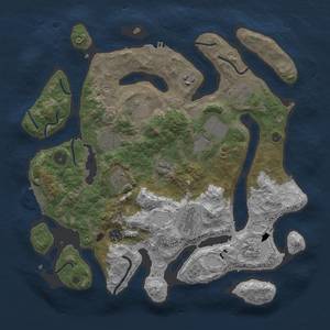 Thumbnail Rust Map: Procedural Map, Size: 3800, Seed: 29904, 18 Monuments