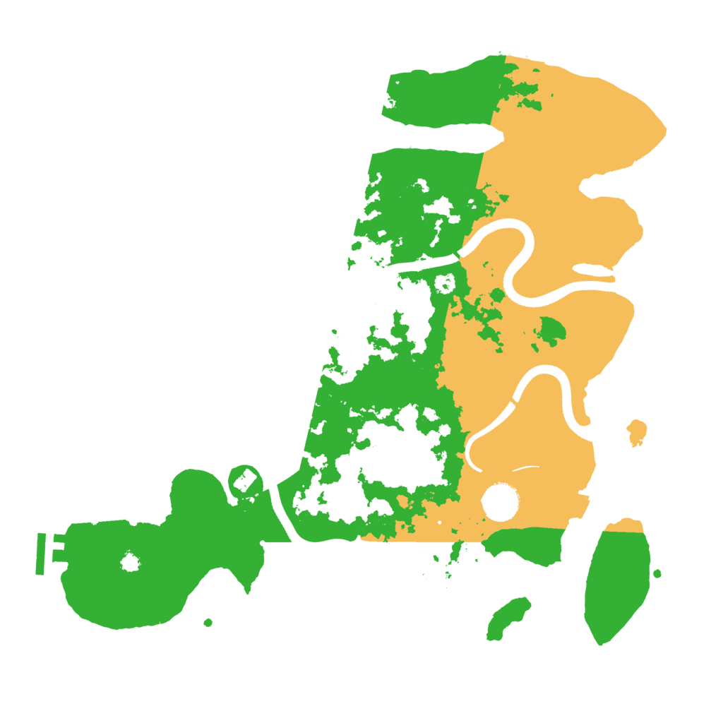 Biome Rust Map: Procedural Map, Size: 3500, Seed: 80063601