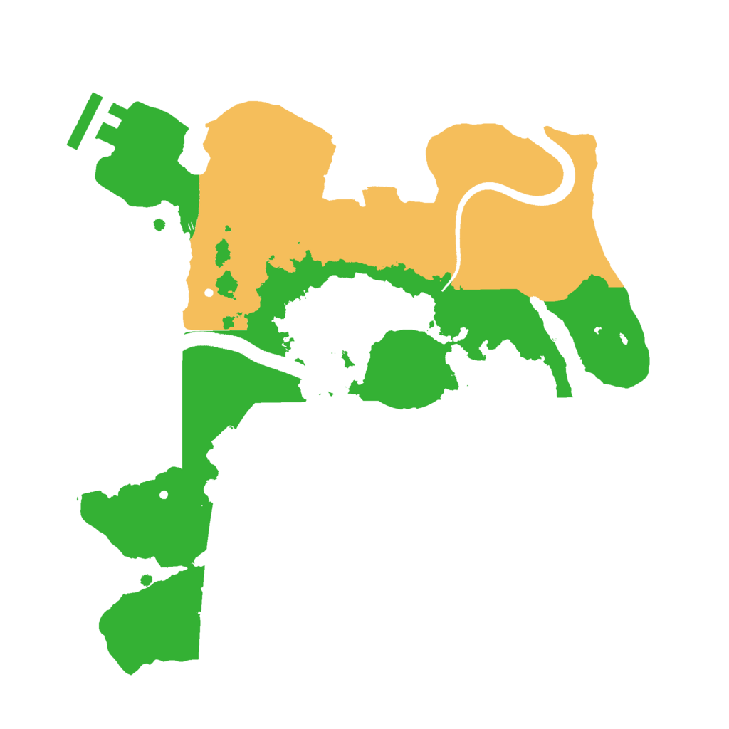 Biome Rust Map: Procedural Map, Size: 2500, Seed: 290955