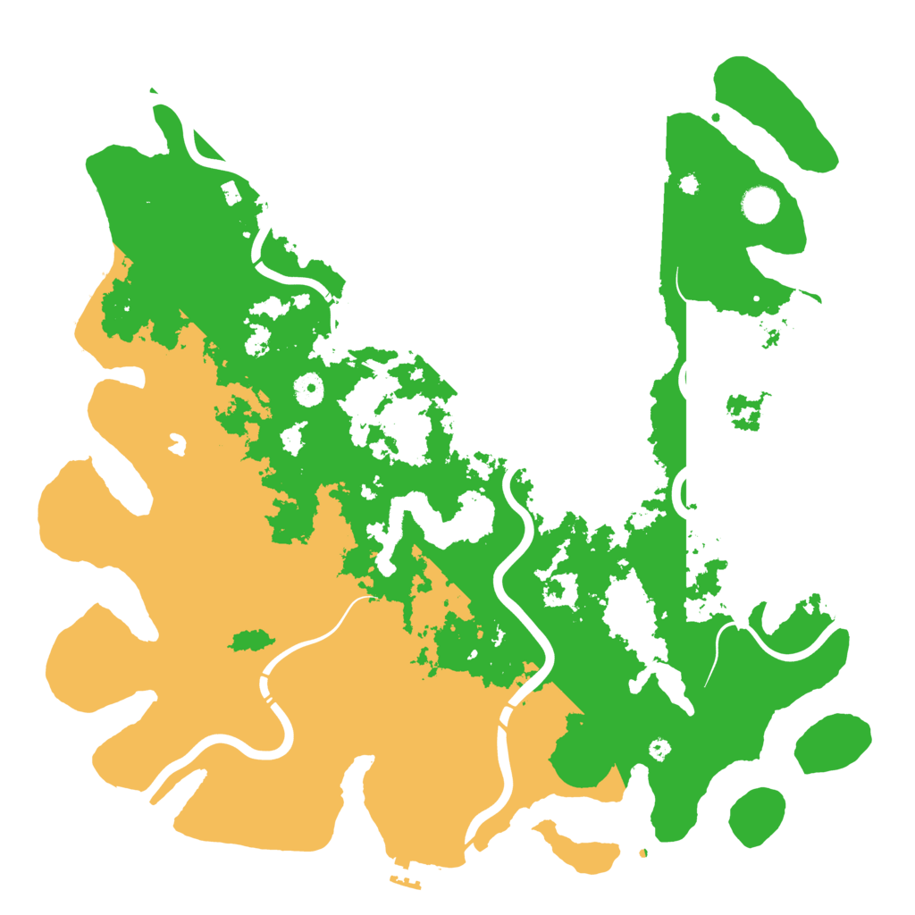 Biome Rust Map: Procedural Map, Size: 4300, Seed: 68192956